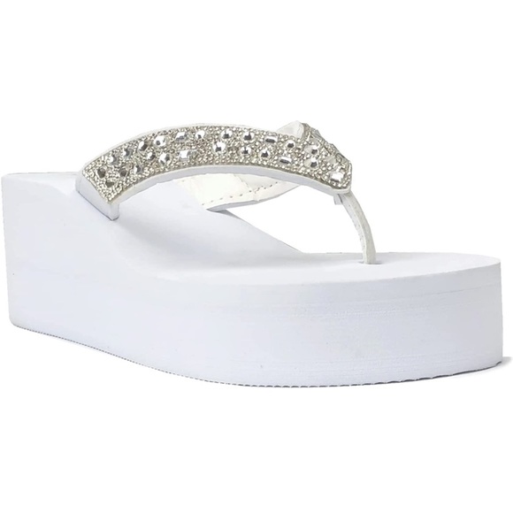 🌸🥂HOST PICK🥂🌸 Platform Jewel Wedge Sandals - Picture 2 of 6